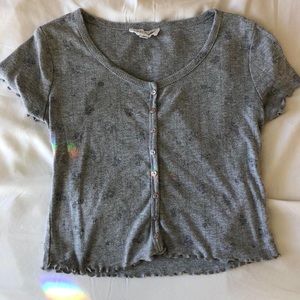 Pink Rose Light Grey Tee